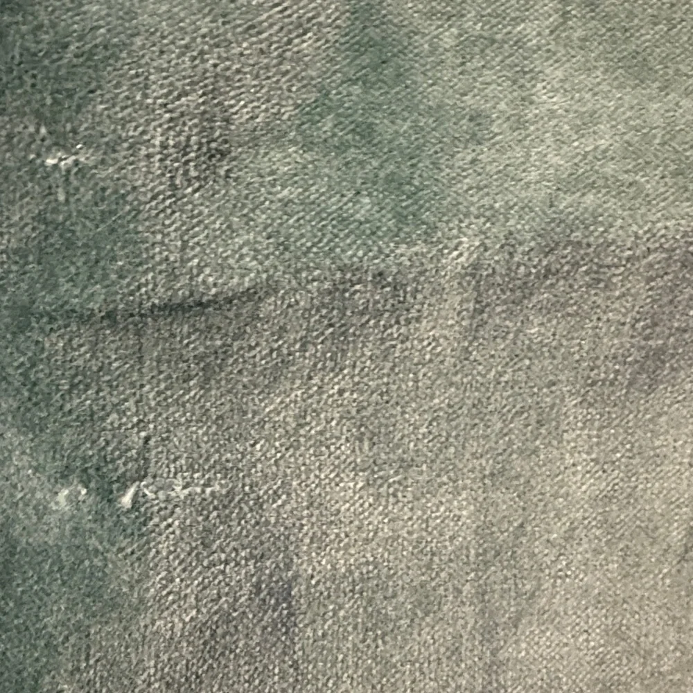 Homewear Velvet Green Table Runner with Striped Ruffle NWT